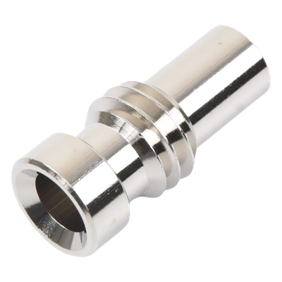Adaptador / Reductor coaxial / Cables RG-8/X, BELDEN 9258, RG-59/U, BELDEN 8241 / Cuerpo níquel / Ensamble roscable