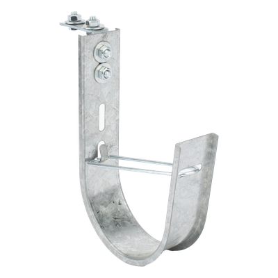 Gancho J-Hook para Cableado Estructurado / Capacidad 115 Cables Cat6 / Acero al Carbón / Fijación con Tornillería Incluida / Interior