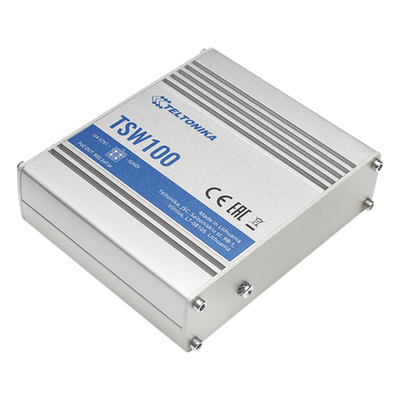 Switch Industrial No-Administrable / 5 Puertos Gigabit / 4 Puertos PoE+ 802.3af/at / 120W Total / -40°C a 75°C / Riel DIN / 115x32x95 mm (4.5x1.3x3.7 in)