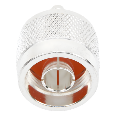 Conector Coaxial N Macho / Anillo Plegable / Cable RG-142/U / Cuerpo Bronce Plateado / Contacto Oro / Aislante Teflón