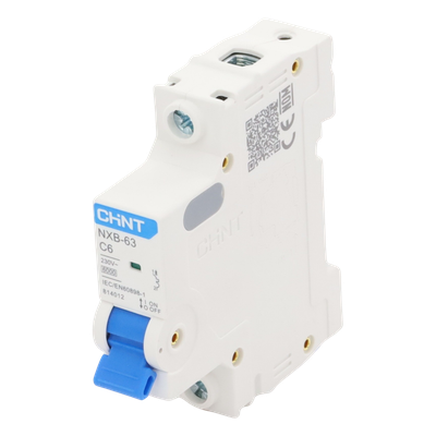 Interruptor Termomagnético DIN / 1 Polo / 6 A / 6 kA / 110-415 VCA / Rango -40 °C a 70 °C