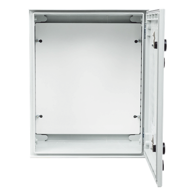 Gabinete de Poliéster IP65 / 400 x 500 x 200 mm / Carga 30 kg / Placa Trasera Incluida / Cerradura con Llave