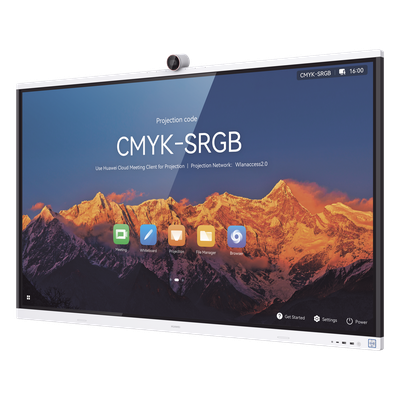 Pantalla Interactiva / 65" / 4K UHD / Wi-Fi 6 / Cámara 4K / BYOM / Altavoz 40W / Micrófono 12 m (39.4 ft)
