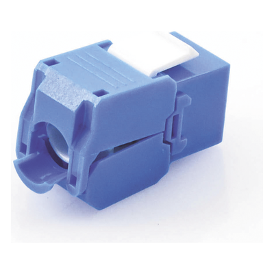 Módulo Jack Keystone / Cat6 / U/UTP / Toolless / Terminación 180° / RJ45 / Color Azul