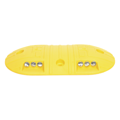 Boya Vial / Plástico Duradero / 20 Toneladas / LED Reflejantes / 4 Orificios / 8.7 x 4.7 x 1 pulgadas