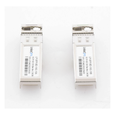 Transceptor Óptico Bidireccional SFP+ / 10 Gbps / Monomodo 10 km (32,808 ft) / 1270 & 1330 nm / LC/UPC Simplex / DDM / Hot-Pluggable
