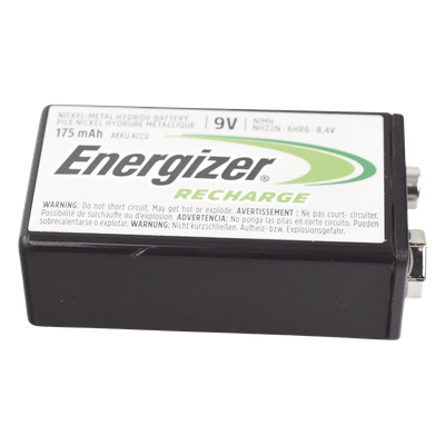 Batería Recargable Ni-MH / 9V / 175 mAh / 8.4V Nominal / Compacta