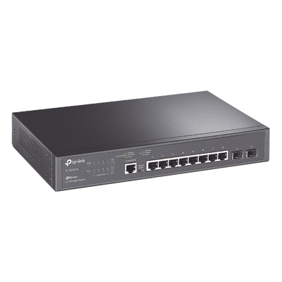 Switch Gigabit Administrable / 8 Puertos RJ45 + 2 SFP / 20 Gbps / SDN Omada / QoS 8 Colas / IPv4/IPv6