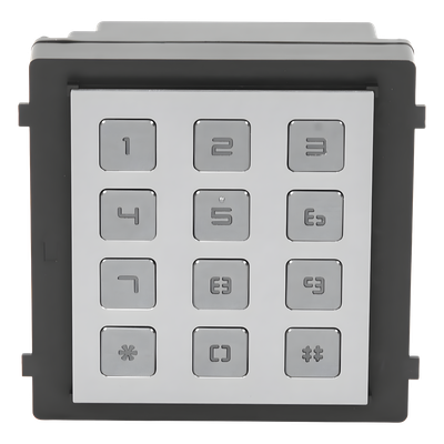Módulo de Teclado para Frente de Calle / Apertura por Código / Llamada a Monitor / IP65 / Aluminio / -40 °C a +55 °C (-40 °F a 131 °F)
