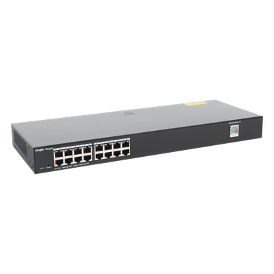 Switch Administrable / 16 Puertos Gigabit / Gestión en la Nube Gratuita / Prevención de Bucles / Montaje Rack