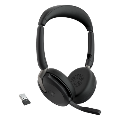 Diadema Bluetooth / ANC Híbrido / Bluetooth 5.2 + USB-A / Alcance 30 m (98.4 ft) / Batería 32 h / Diseño Plegable