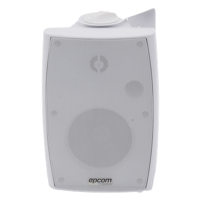 Altavoz de Pared / 2 Vías / 70V/100V / 8 Ohms / 2.5W - 20W / Woofer 4 in + Tweeter 1.5 in / IP Resistente a Humedad