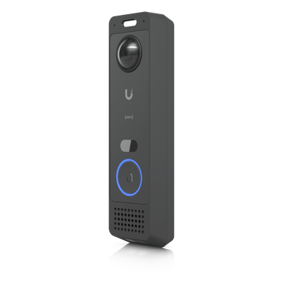 Video Portero IP / Dual Cámara 5 MP + 8 MP / Audio Bidireccional / IR 5 m (16.4 ft) / Detección Inteligente y Reconocimiento Facial / NFC / PoE+