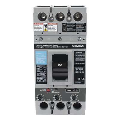 Interruptor Termomagnético / 600V CA / 3 Polos / 150A / Capacidad Interruptiva 65kA / 350 kcmil / Montaje en Gabinete