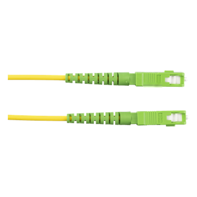 Jumper de Fibra Óptica / Monomodo OS2 9/125 / SC/APC-SC/APC Simplex / OFNR Riser / Amarillo / 1 m (3.28 ft)