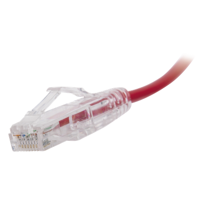 Cable de Parcheo / UTP Cat6 / 30 cm (0.98 ft) / 28 AWG / Slim / Rojo