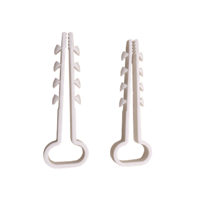 Clips Sujetadores de Plástico / 6 a 12 mm / 100 Piezas / Fijación en Pared / UTP, Coaxial y Eléctrico Ligero