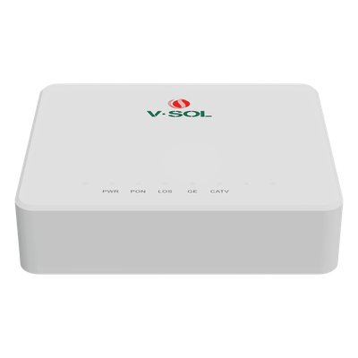 ONU Bridge / Dual GPON-EPON / 1x SC/APC PON / 1x LAN Gigabit / 1x CATV / Triple Play / 130x100x30 mm (5.1x3.9x1.2 in)