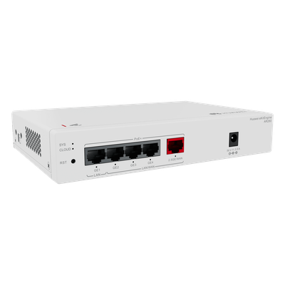 Router Multiservicio / 2.5 Gbps WAN / 5 Puertos PoE+ / 41W Presupuesto PoE / Controladora 16 APs / 150 Clientes / Gestión en la Nube