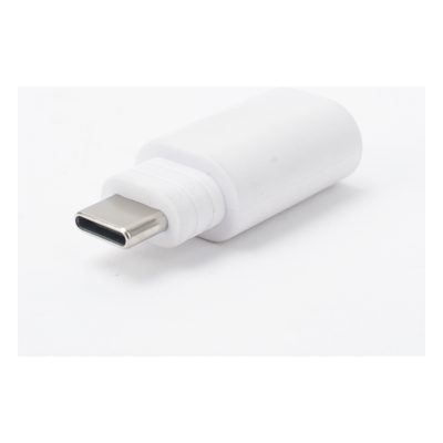 Adaptador de Conexión / Micro USB a USB-C / Compatible Panel Solar y Cámara Batería / Plástico Resistente