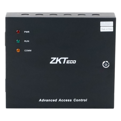 Controlador de Acceso 2 Puertas / 3,000 Huellas / 30,000 Tarjetas / TCP/IP / Gabinete con Fuente 12V 5A / Memoria SD hasta 32GB
