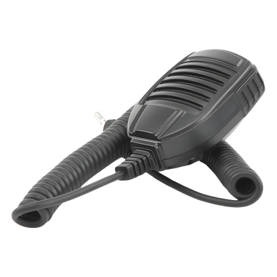 Micrófono para Radio Móvil / Conector 8 Pines / IP54 / Cable PU con Kevlar / 40 kg Resistencia / PTT con Guantes