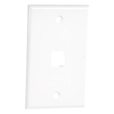 Placa de Pared / 1 Puerto Keystone / 70x115mm / 2.75x4.52in / Montaje Vertical / UL CE ETL