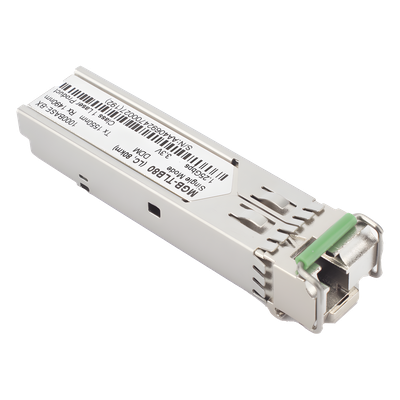 Transceptor SFP Industrial / 1000BASE-BX / WDM 80 km / TX 1550 nm / RX 1490 nm / LC/UPC Simplex / -40~85 °C