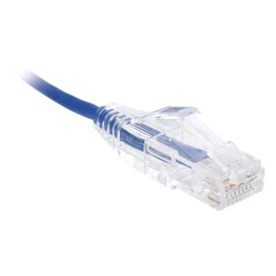Cable de Parcheo Slim UTP Cat6 / 3 m (9.84 pies) / 28 AWG / Azul / RJ45