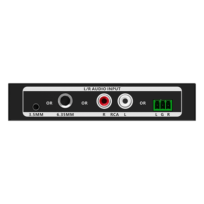 Extensor de Audio sobre IP / PCM 2.0 / Alcance 120 m (393.7 ft) / Matriz Flexible 1:1 1:N N:N / Múltiples Interfaces Analógicas / Protección ESD Nivel 2