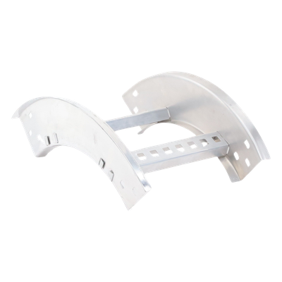 Curva Vertical Exterior / Perfil Z / Peralte 3 1/4" / Ancho 12" / Radio 8" / Aluminio
