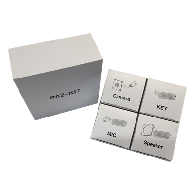 Kit de Accesorios para Intercomunicación / Cámara IP 720p HD / Micrófono Resistente al Agua / Parlante 5W / 8Ω / Botón de Llamada / Plug and Play