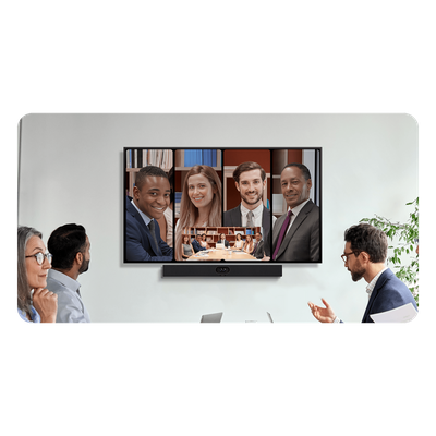 Barra de Videoconferencia Todo-en-Uno / 4K 30 fps / Doble Lente 48 MP / Alcance de Audio 6 m (19.7 ft) / 8 Micrófonos MEMS / Parlantes Estéreo 20W / USB, HDMI, Wi-Fi, Bluetooth