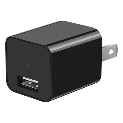 Cámara Oculta en Cargador de Pared / 2 Megapixel 1080P / Grabación Continua o por Movimiento / Detección Inteligente 1-2 m (3.3-6.6 ft) / Memoria 8GB / Expansión MicroSD 128GB