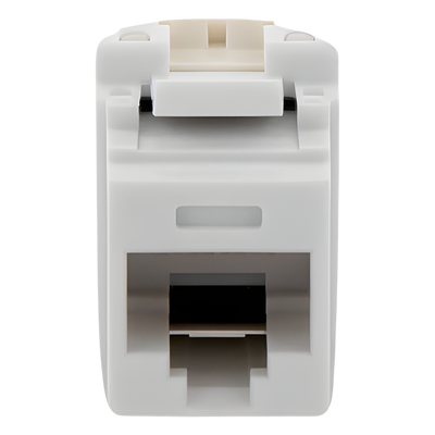 Conector Jack Keystone / Categoría 6 / Terminación 110 Impacto / RJ45 UTP / 250 MHz / Blanco