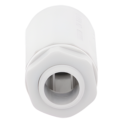 Conector de Tubería Rígida a Caja / PVC Auto-extinguible / 16 mm / IP65 / -24°C a 60°C / Libre de Halógenos