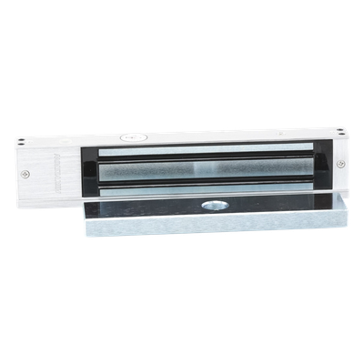 Chapa Magnética Electromagnética / 617 lbs (280 kg) / 12 VDC / LED de Estado / Anti-residual / Interior