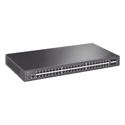 Switch Administrable Gigabit / 48 Puertos RJ45 / 4 Puertos SFP 1G / 104 Gbps / Sin Ventilador / PoE No Incluido
