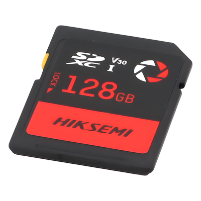 Memoria SD / 128 GB / Lectura 180 MB/s / Escritura 150 MB/s / V30 U3 Clase 10 / -25°C a 80°C / Anti-impactos