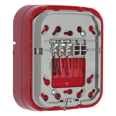 Base Inalámbrica Direccionable / Montaje en Pared / Salida 24 VDC / Red de Malla Swift / Color Rojo / UL y ULC Certificada