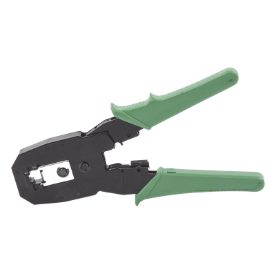 Pinzas Ponchadoras / RJ11-RJ12-RJ45 / Cat5e-Cat6-Cat6a / 4-6-8 Conductores / Corte y Pelado Integrados
