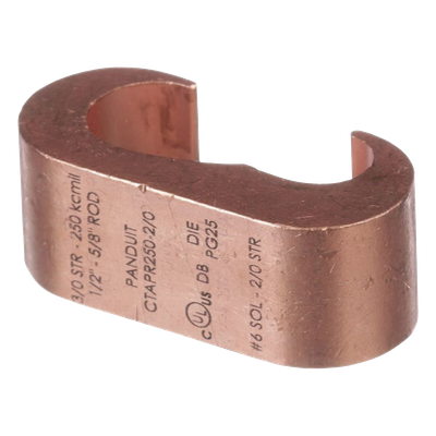 Conector de Compresión a Tierra / Cobre Sólido y Trenzado / UL 486A-486B 36 kV / 90°C / Entierro Directo en Tierra y Concreto / AWG 2 Str