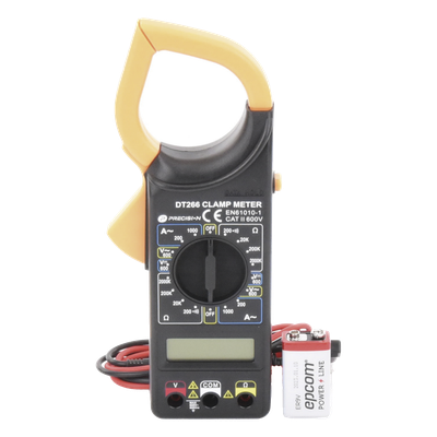 Multímetro Digital de Gancho / 600 V CA/CC / CAT II / 1000 A CA / Pinza 57 mm (2.09') / LCD 3-1/2 Dígitos