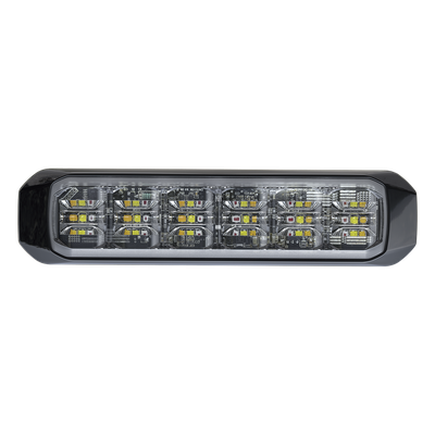 Luz Auxiliar LED Tricolor / 18 LEDs / Rojo/Blanco/Azul / SAE J845 Clase 1 / IPX7 / 28 Patrones / 12 VCD