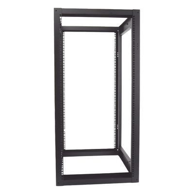 Rack 19" de 4 Postes / 24 Unidades / Profundidad Ajustable 610-940 mm / Capacidad 400 kg / Acero Calibre 16
