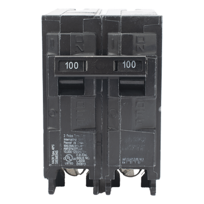 Interruptor Automático Enchufable / 2 Polos / 100 A / 120/240 VCA / 10 kAIC / UL 489