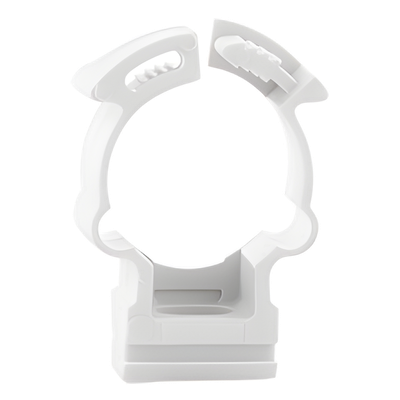 Soporte de Collar para Tubería / Diámetro 20 mm / PVC Autoextinguible / Libre de Halógenos / Montaje en Pared y Techo