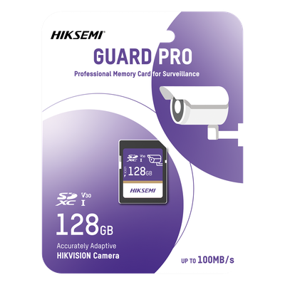 Tarjeta SD para Videovigilancia / 128 GB / 100 MB/s Lectura / 90 MB/s Escritura / Clase 10 U3 V30 / 3D TLC NAND / -25°C a 85°C (-13°F a 185°F)