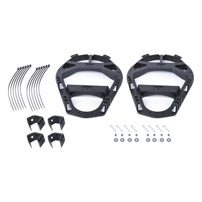 Par de Raquetas para Cable de Fibra Óptica ADSS / Resina Termoplástica UV / Totalmente Dieléctricas / 12 Cinchos / 4 Sujetadores