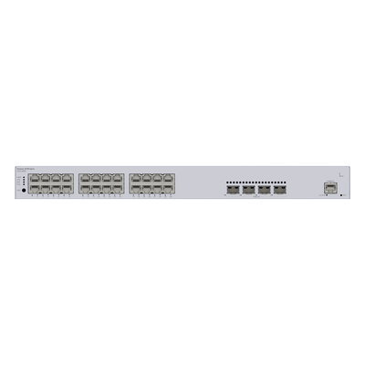 Switch Administrable PoE Capa 3 / 24 Puertos Gigabit PoE / 4 Puertos 10GE SFP+ / 128 Gbps / PoE 400W / iStack / ERPS